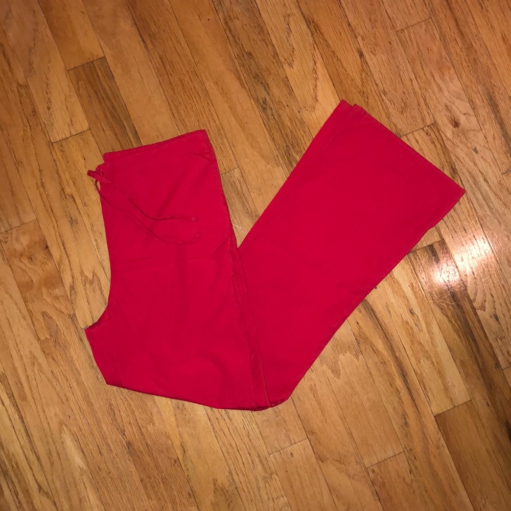 RED SCRUB BOTTOMS